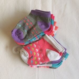 NEW 9-pack baby girl socks